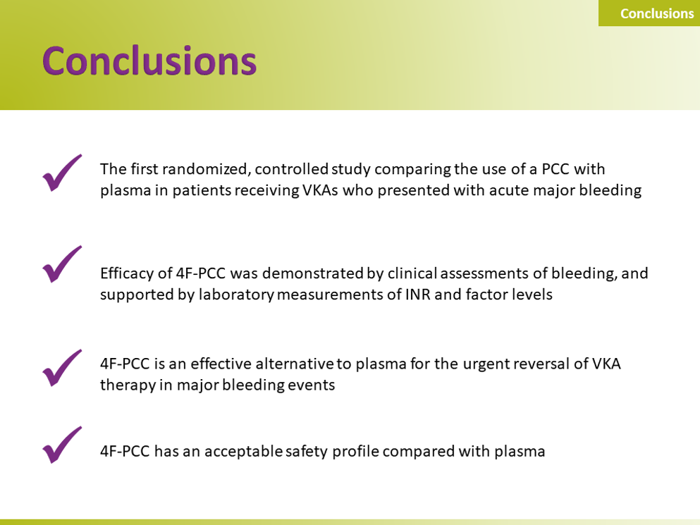 Efficacy and safety of 4F-PCC slides