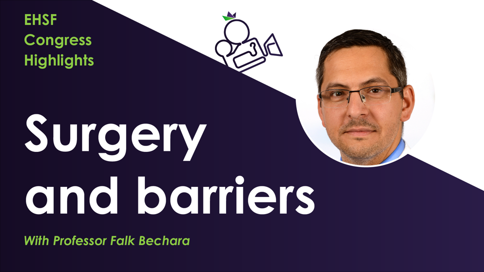 Professor Falk Bechara discusses the use of surgery in HS, including when surgery should be performed and addressing barriers.